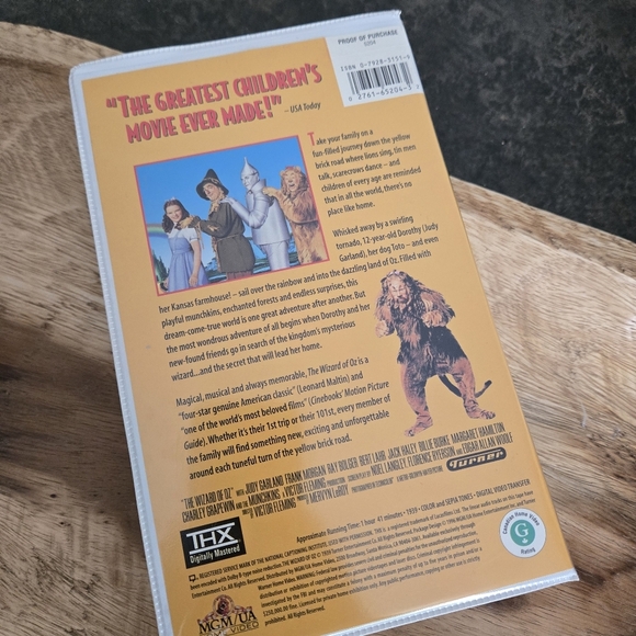 The Wizard of Oz VHS Tape (Not Tested) - Picture 3 of 6